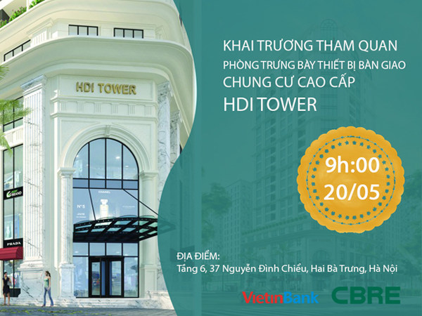 Khai truơng tham quan phòng trưng bày thiết bị bàn giao HDI Tower - 55 Lê Đại Hành